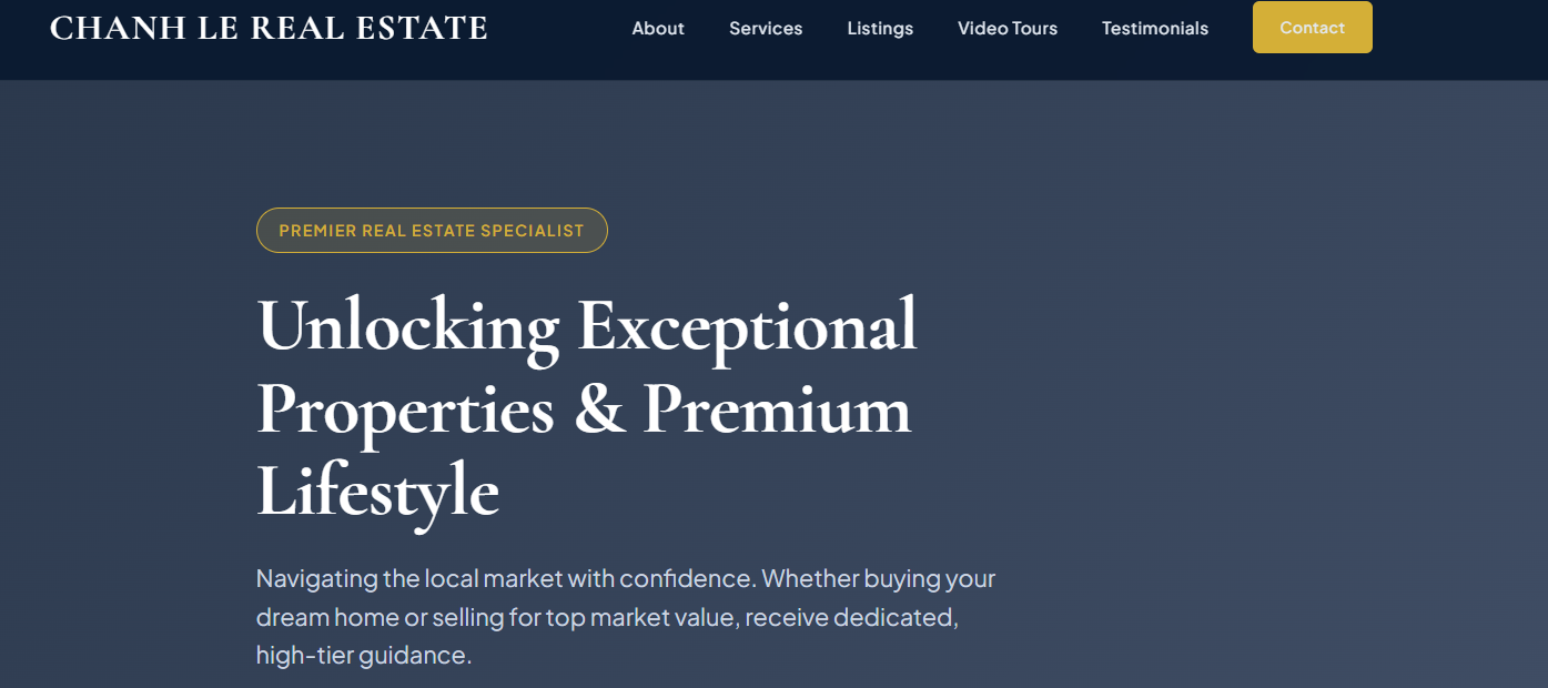 Chanh Le Real Estate Web Application Showcase